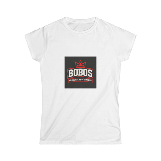 BOBOS Crown Logo Women's Tee — Vintage Athletic Graphic Shirt