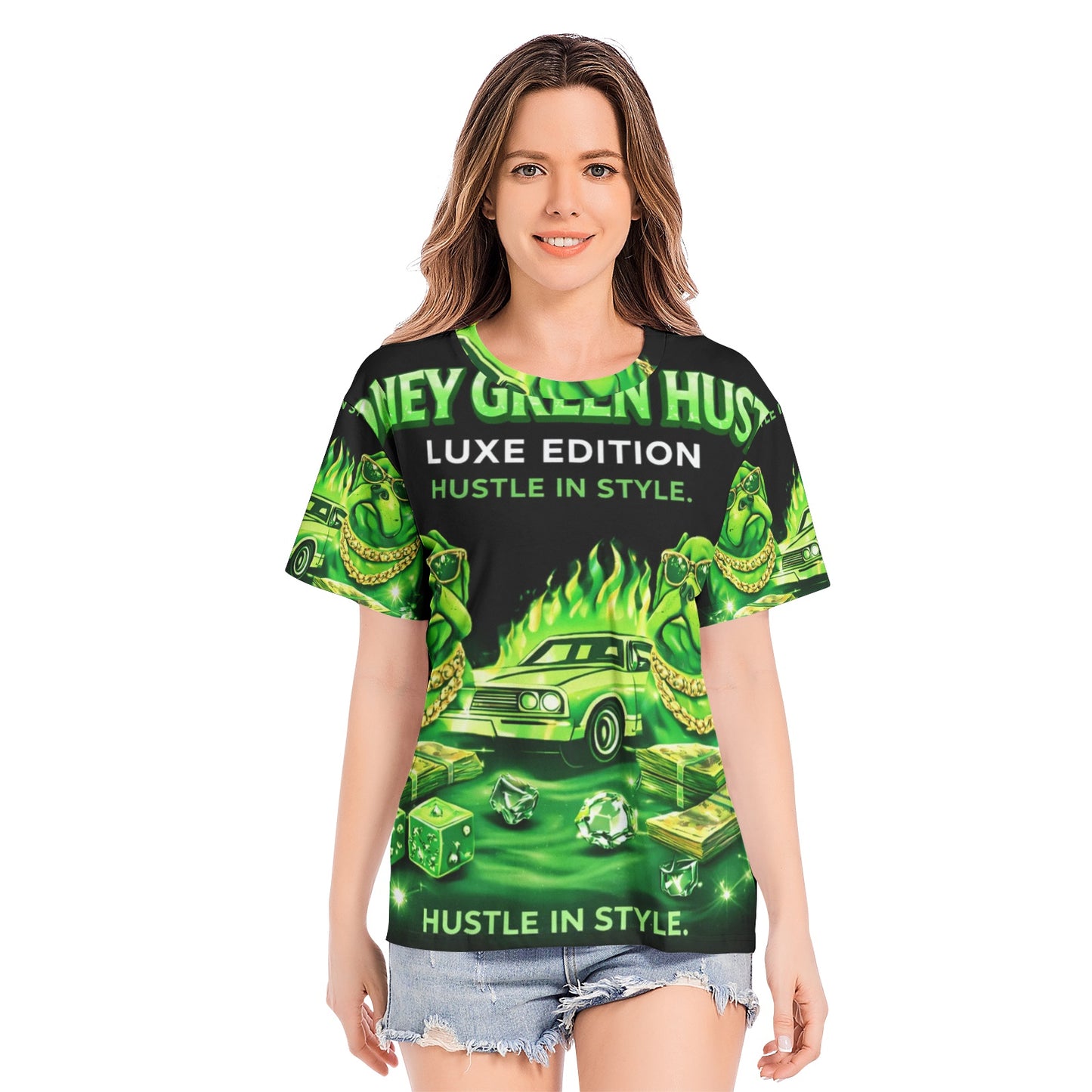 BOBOS MONEY GREEN TEES