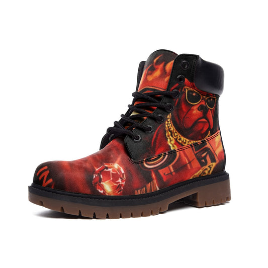 BOBOS BLOODLINE RED Casual Leather Lightweight boots TB