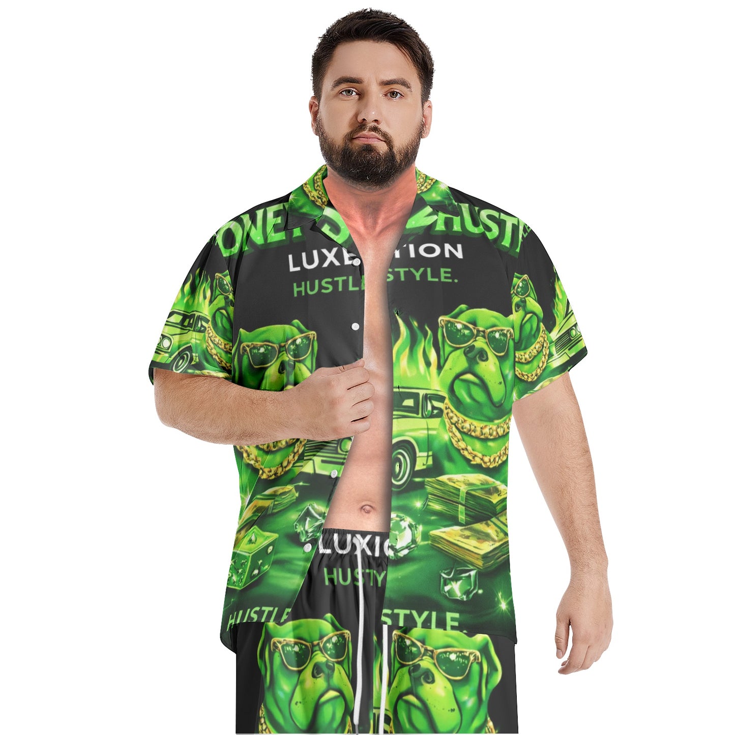 BOBOS MONEY GREEN HUSTLE Shirt Sets
