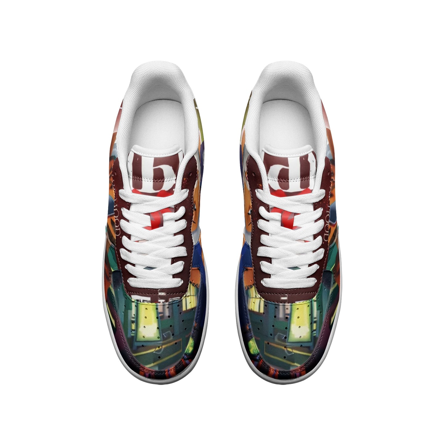 HOOD TRIPPIN Low Top Leather Sneakers