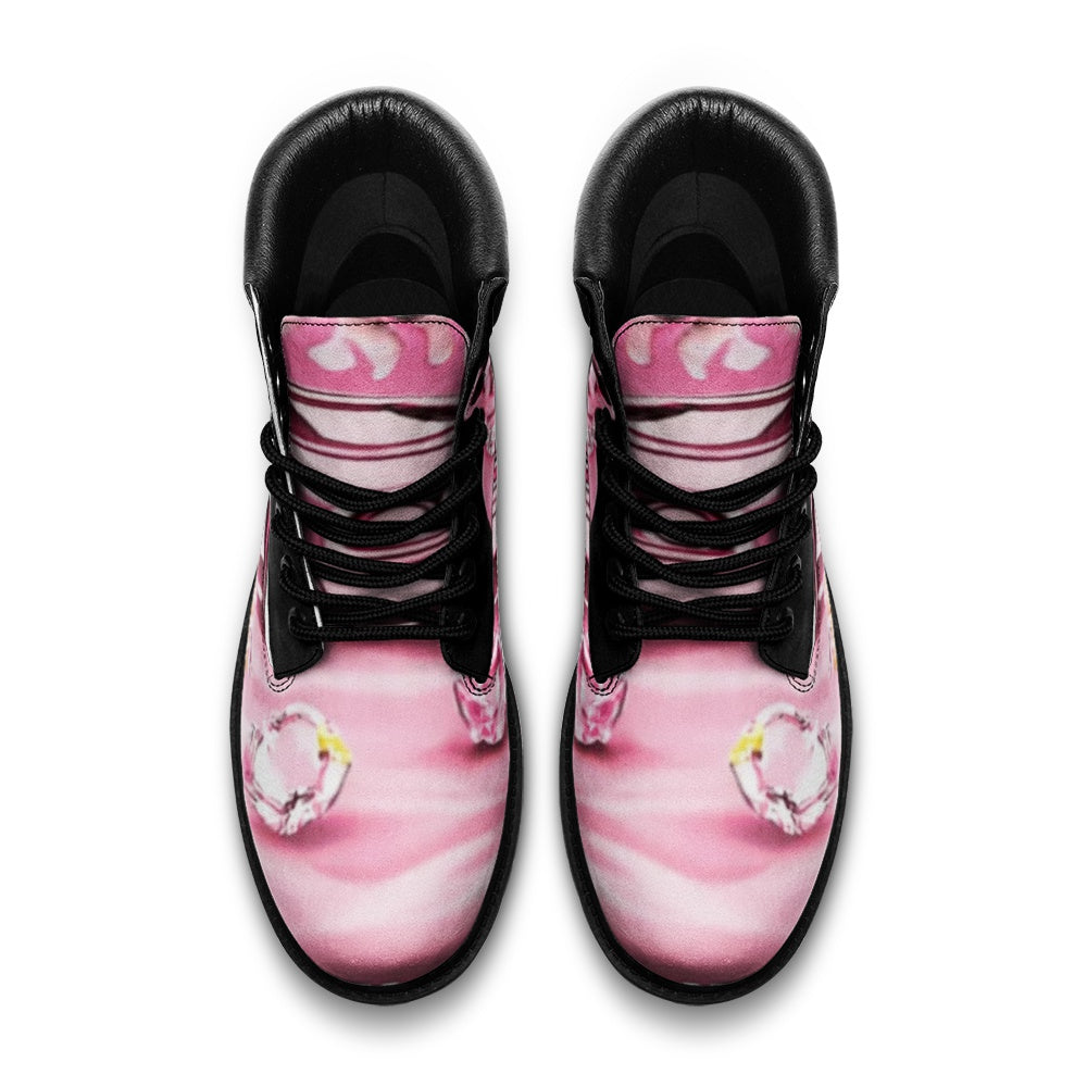 BOBOS PINK HUSTLE Casual Leather Lightweight boots TB