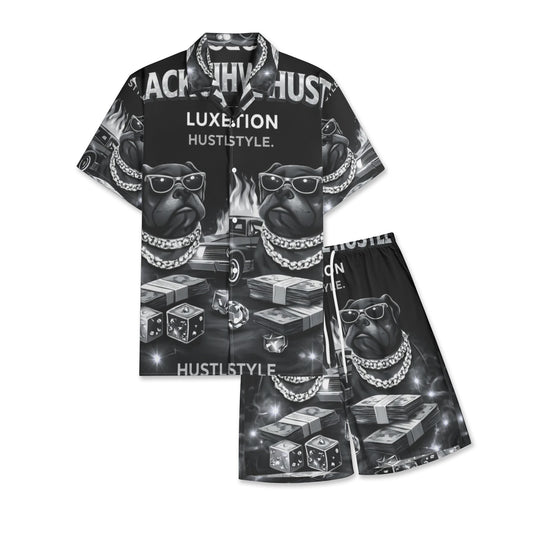 BOBOS BLACK AND WHITE HUSTLE Shirt Sets