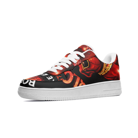 BOBOS BLOODLINE RED LOW Top Leather Sneakers