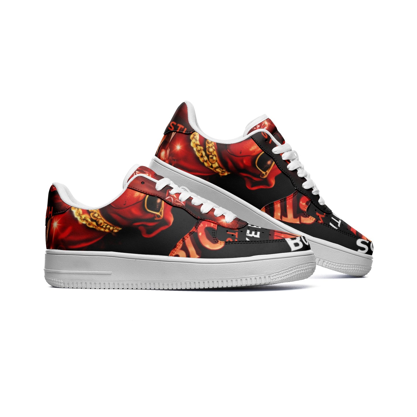 BOBOS BLOODLINE RED LOW Top Leather Sneakers