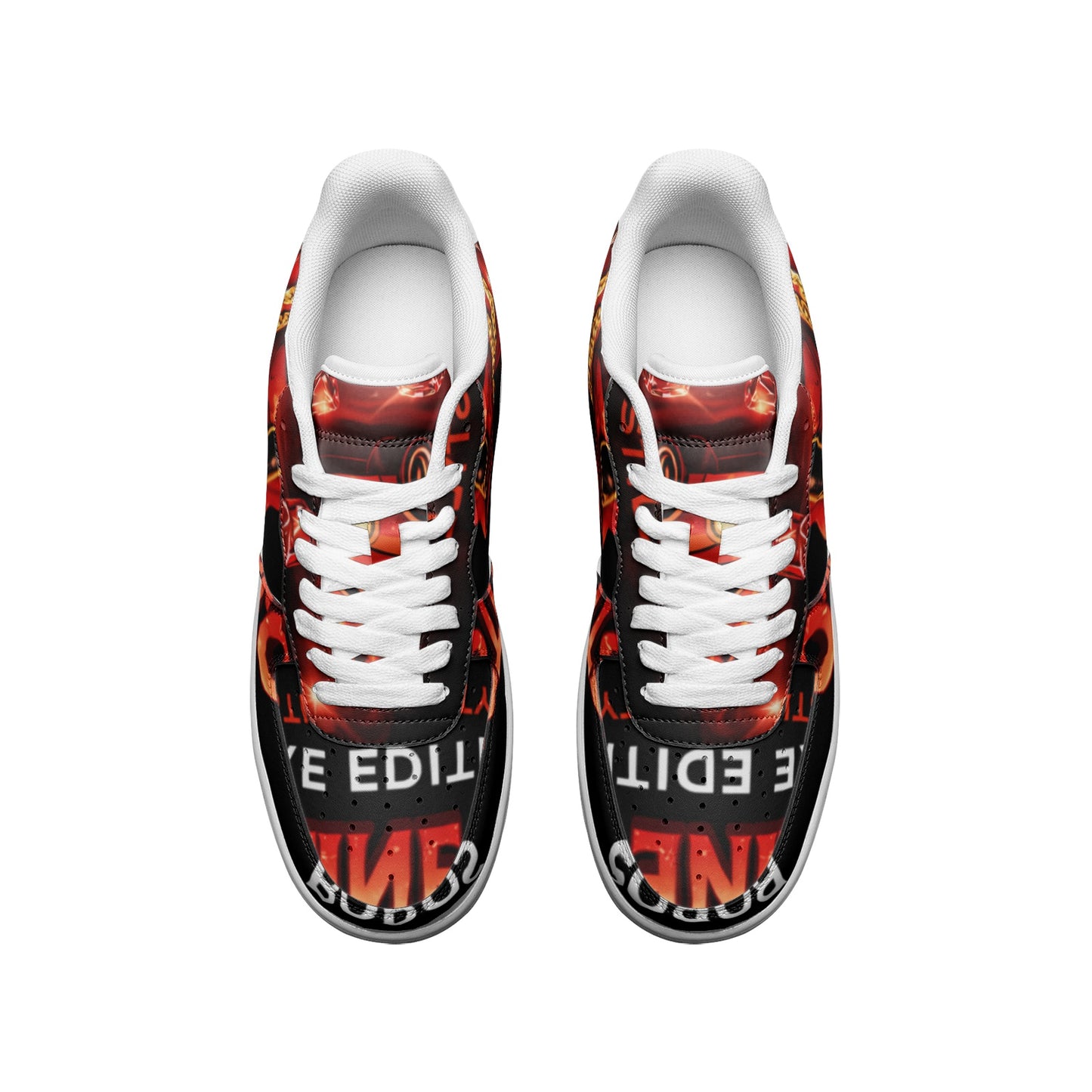 BOBOS BLOODLINE RED LOW Top Leather Sneakers
