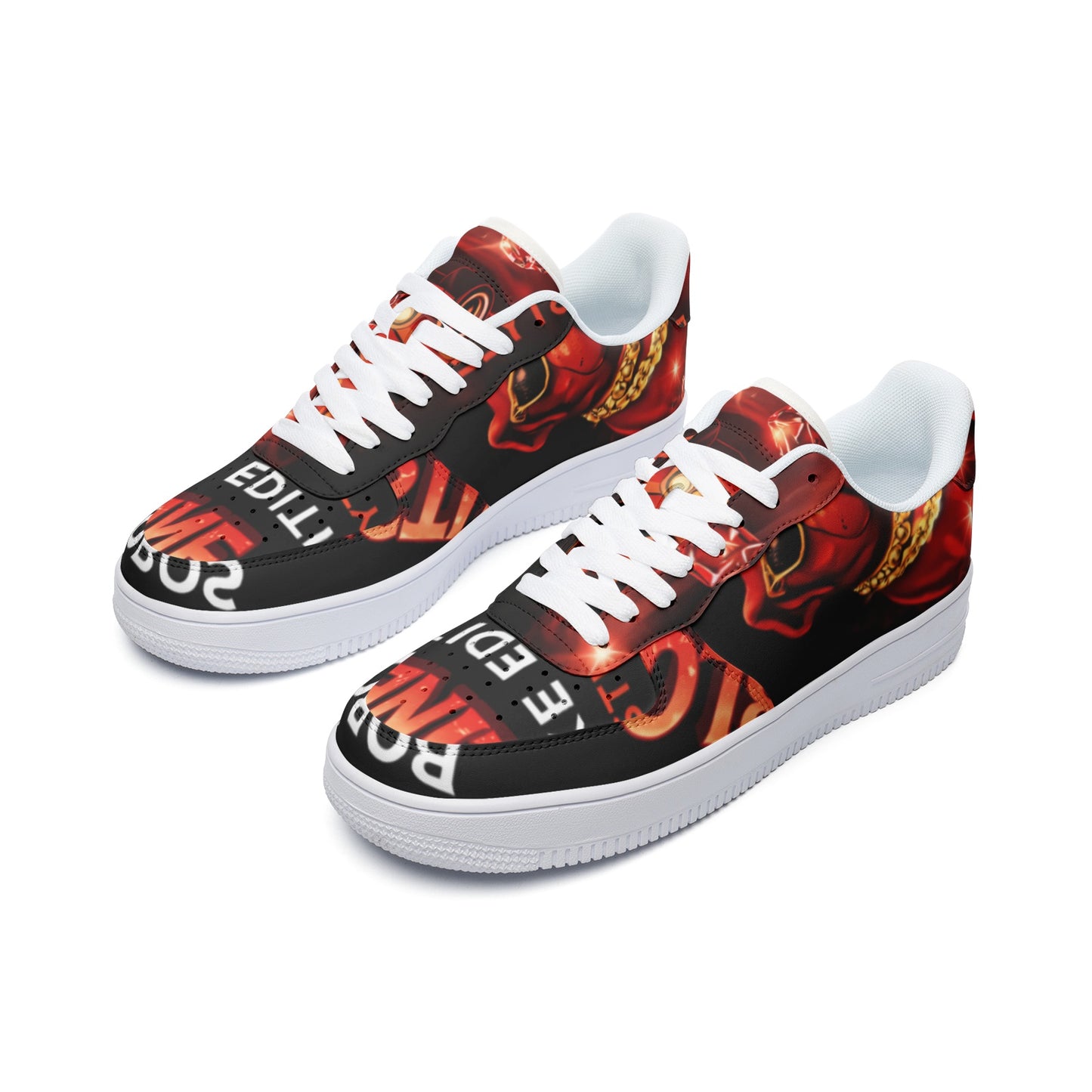 BOBOS BLOODLINE RED LOW Top Leather Sneakers