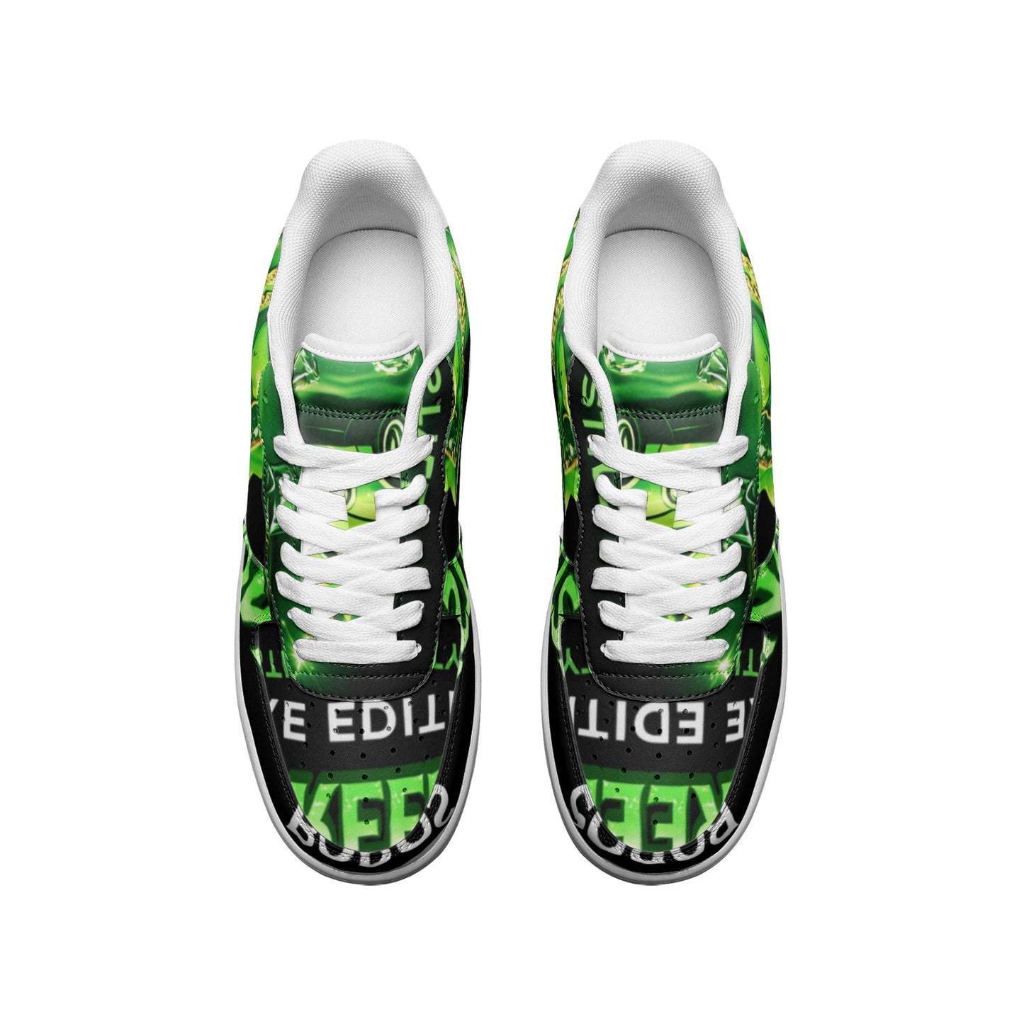 BOBOS MONEY GREEN Low Top Leather Sneakers