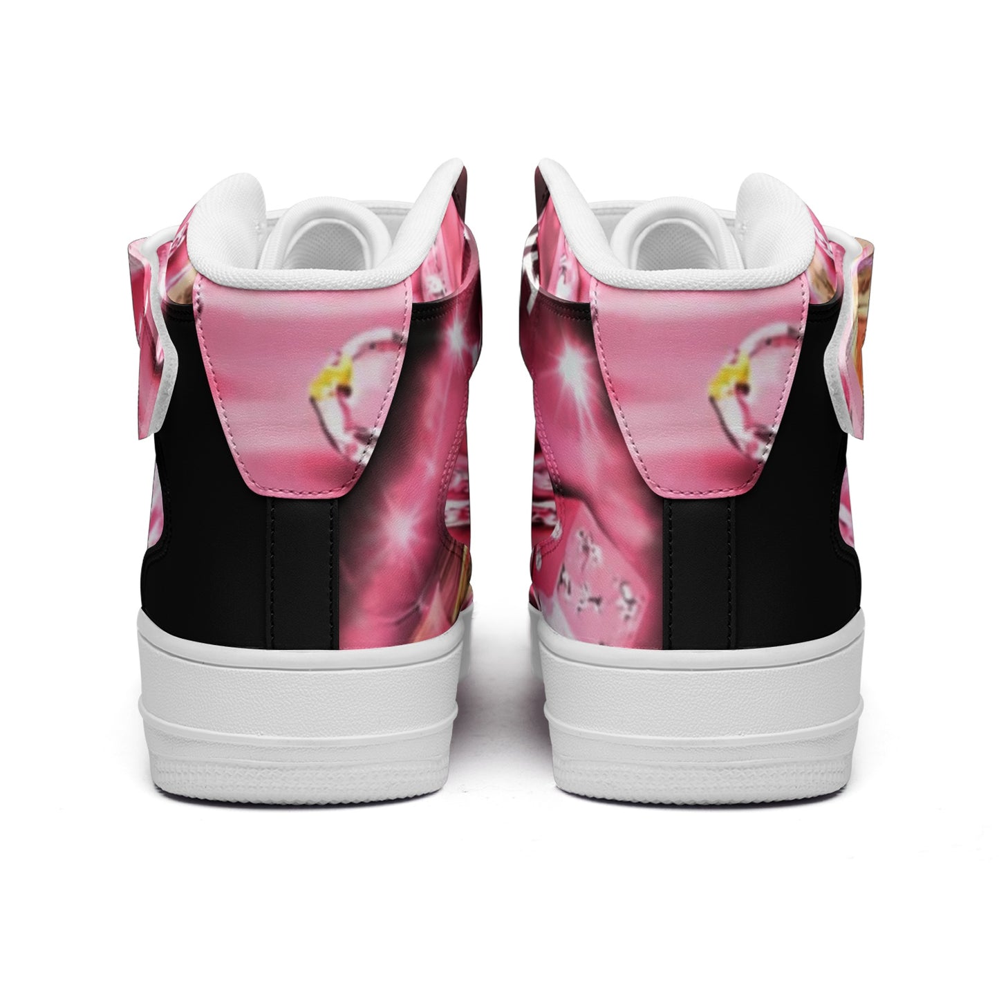BOBOS PINK HUSTLE high Top Leather Sneakers
