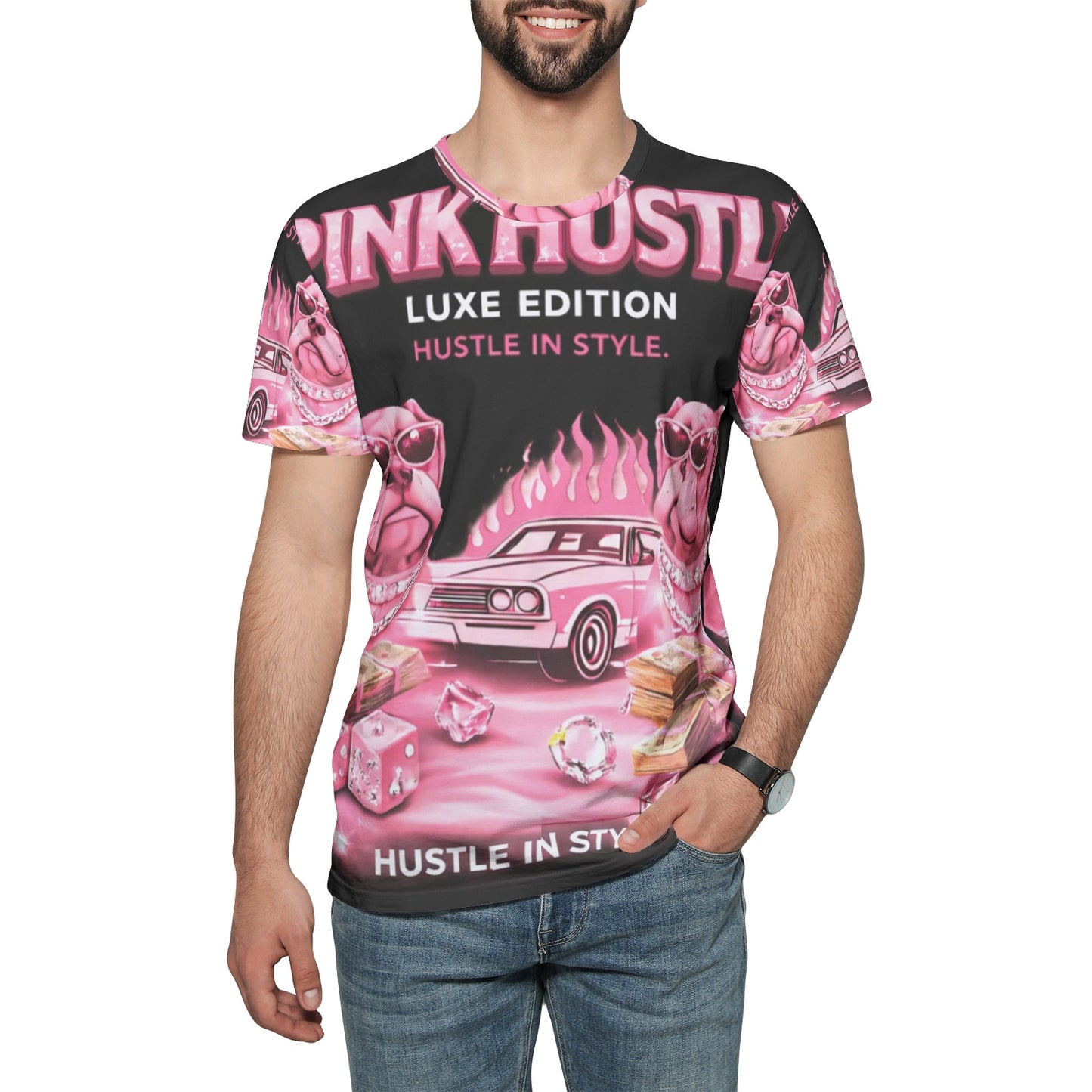 BOBOS PINK HUSTLE TEE SHIRTS