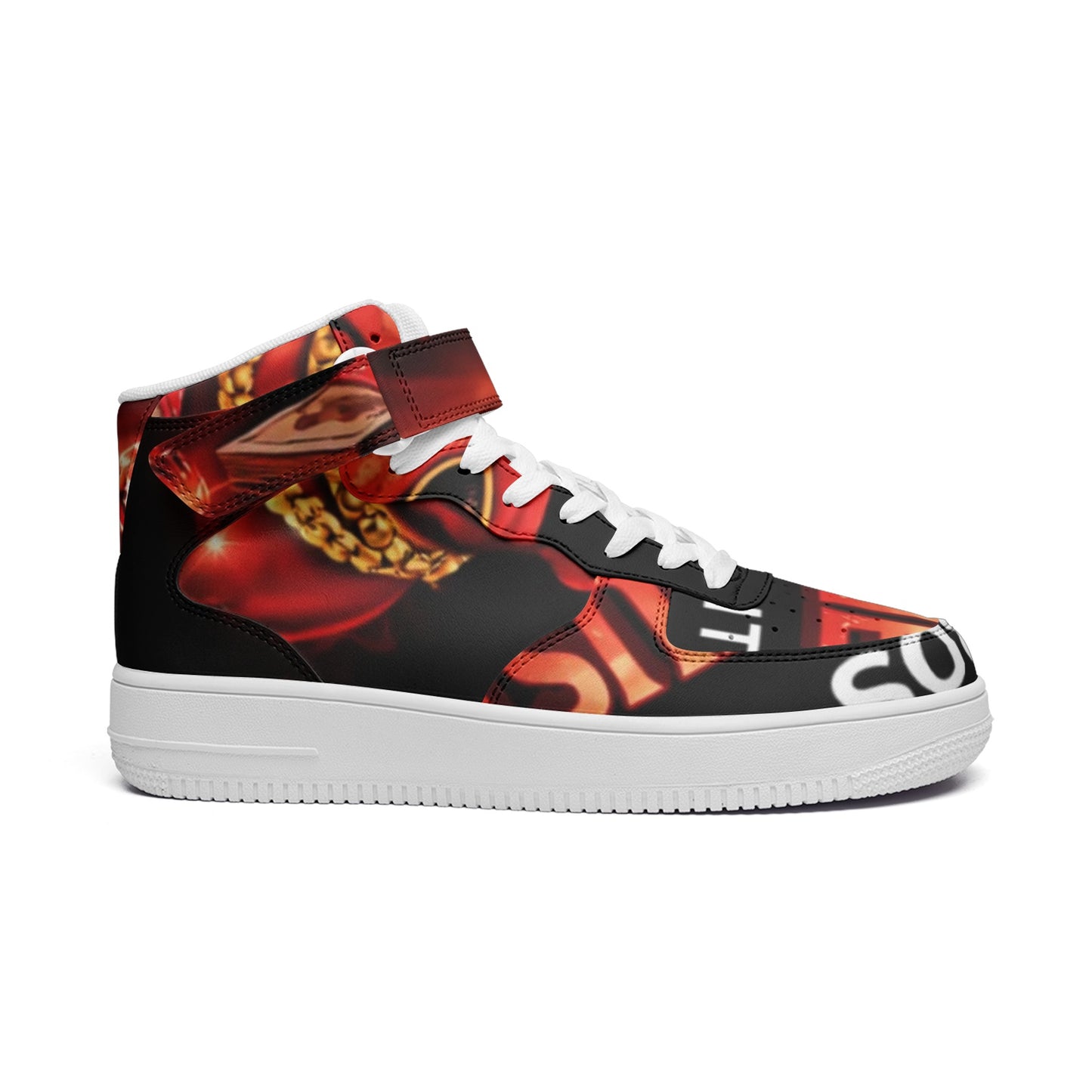 BOBOS BLOODLINE RED High Top Leather Sneakers