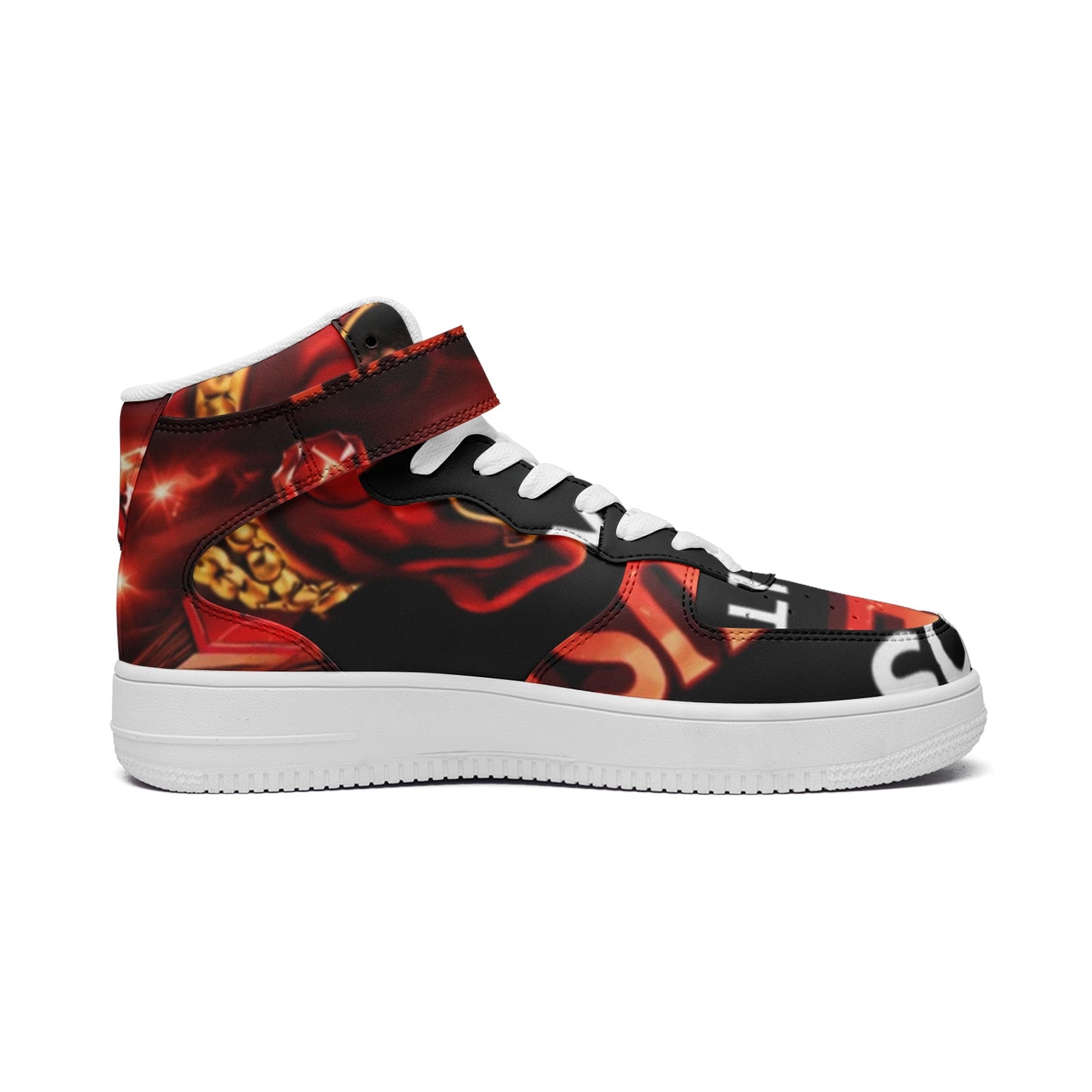 BOBOS BLOODLINE RED High Top Leather Sneakers