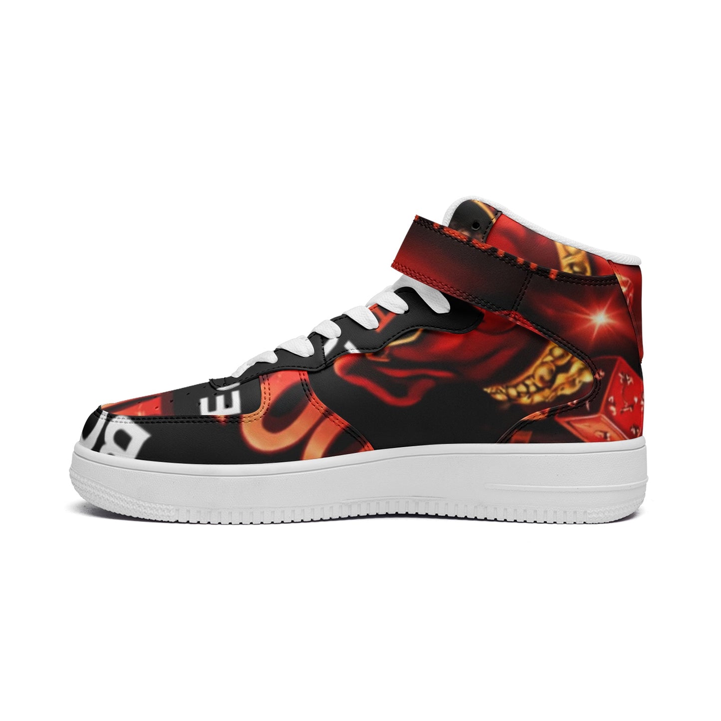 BOBOS BLOODLINE RED High Top Leather Sneakers
